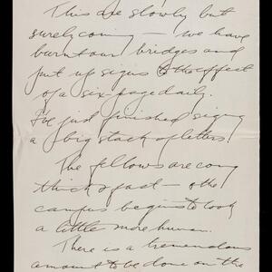 a page of handwritten text