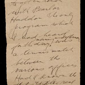 a page of handwritten text