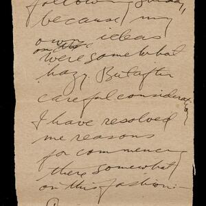 a page of handwritten text