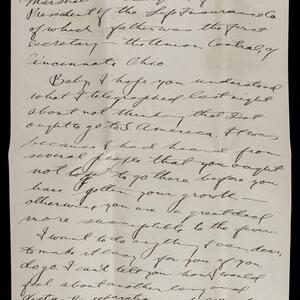 a page of handwritten text