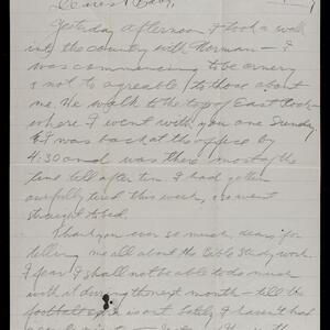 a page of handwritten text