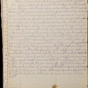 a page of handwritten text