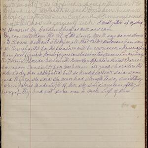 a page of handwritten text