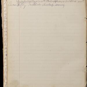 a page of handwritten text