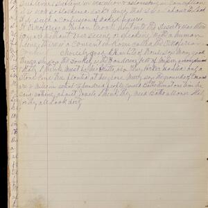 a page of handwritten text