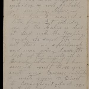 a page of handwritten text