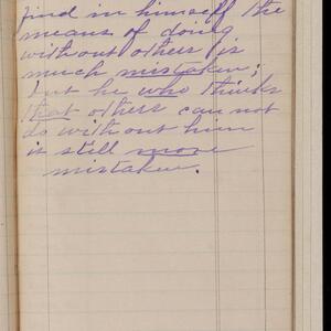 a page of handwritten text