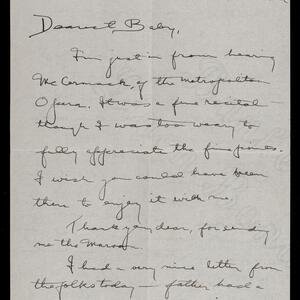 a page of handwritten text