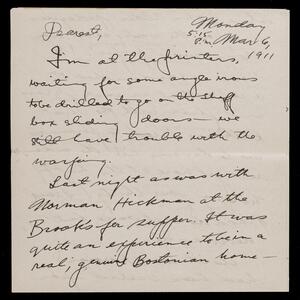 a page of handwritten text