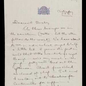a page of handwritten text