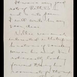 a page of handwritten text