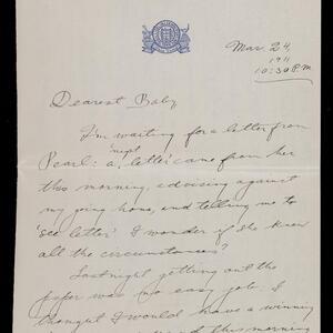 a page of handwritten text