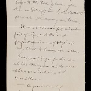 a page of handwritten text