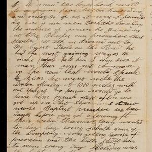 a page of handwritten text