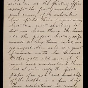 a page of handwritten text