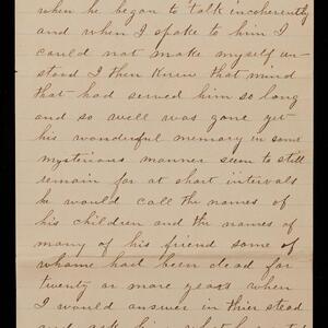 a page of handwritten text