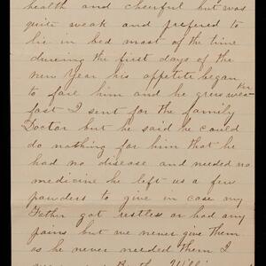 a page of handwritten text