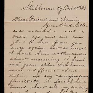a page of handwritten text