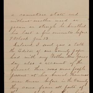 a page of handwritten text