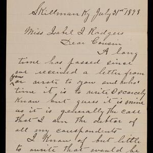 a page of handwritten text