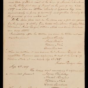a page of handwritten text