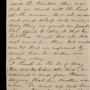 a page of handwritten text