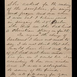a page of handwritten text