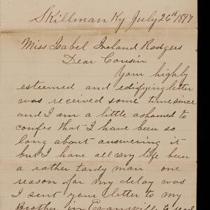 a page of handwritten text