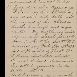 a page of handwritten text