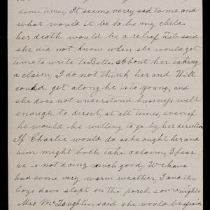 a page of handwritten text