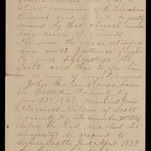 a page of handwritten text