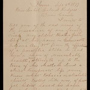 a page of handwritten text