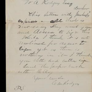 a page of handwritten text