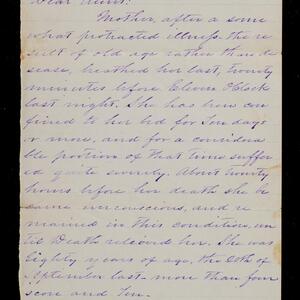 a page of handwritten text