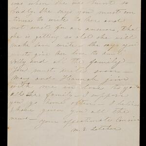 a page of handwritten text