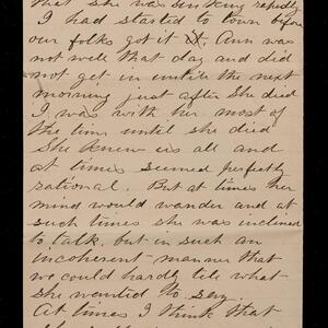 a page of handwritten text