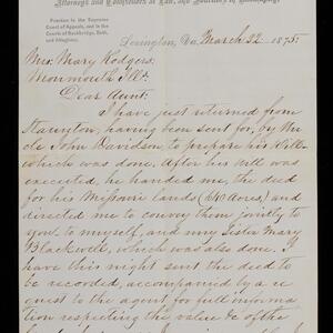 a page of handwritten text