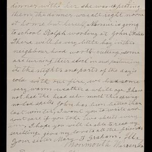 a page of handwritten text
