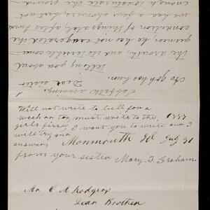 a page of handwritten text