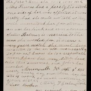 a page of handwritten text