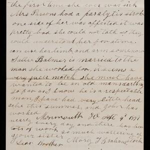 a page of handwritten text