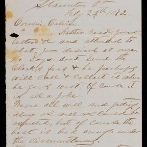 a page of handwritten text