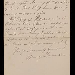 a page of handwritten text