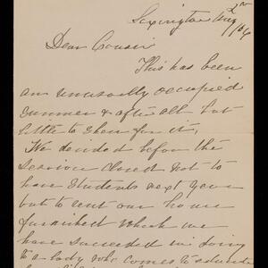 a page of handwritten text