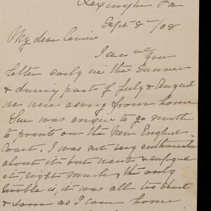 a page of handwritten text