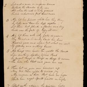 a page of handwritten text