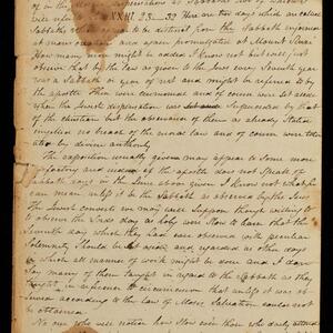 a page of handwritten text