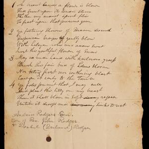a page of handwritten text