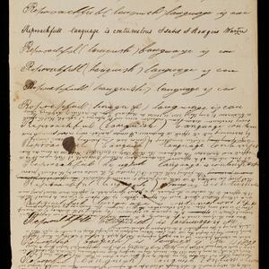 a page of handwritten text