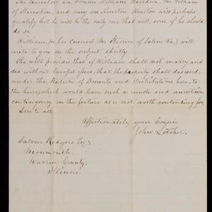 a page of handwritten text
